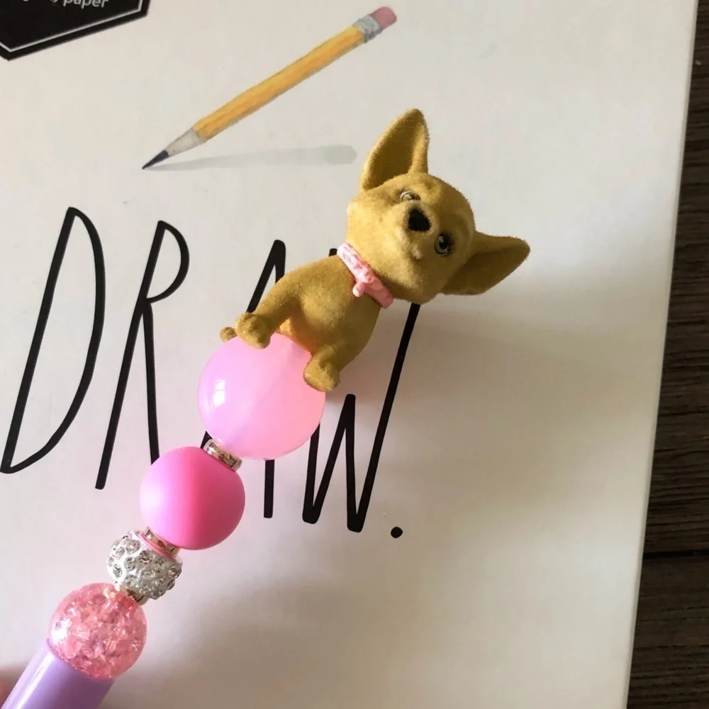 Puppy in my Pocket: Chare Chihuahua dog handmade pen